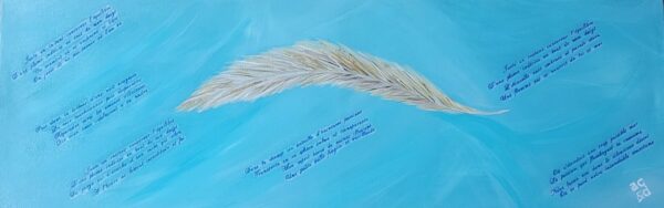 Reproduction Plume 105 x 35 cm